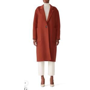 Becken Sienna Wool Long Lapel Coat M